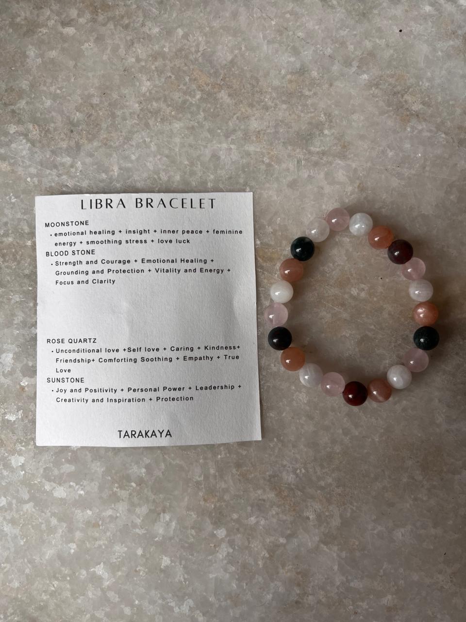 Zodiac Libra 2 Crystal Bracelet 8MM
