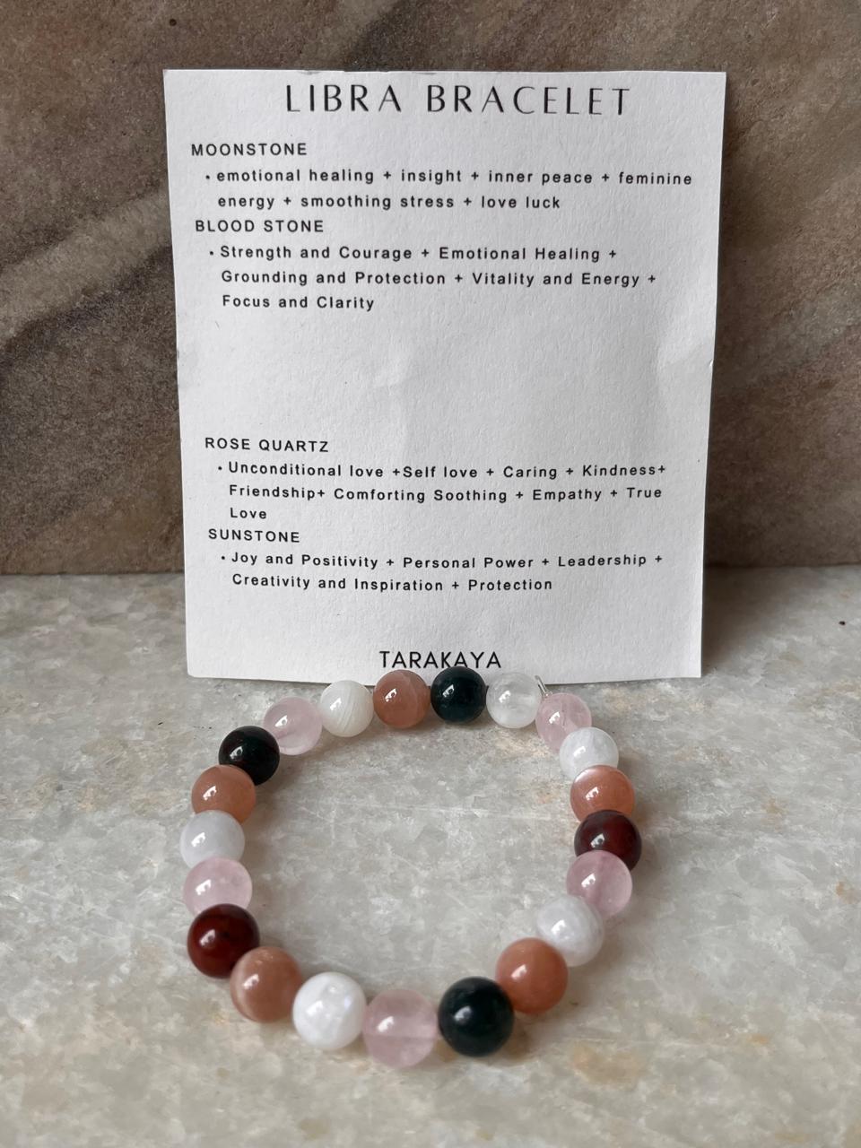 Zodiac Libra 2 Crystal Bracelet 8MM