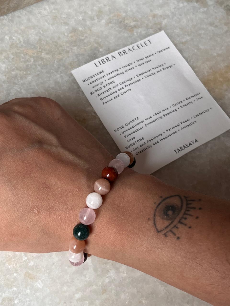 Zodiac Libra 2 Crystal Bracelet 8MM