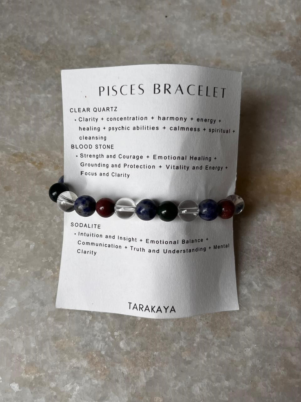 Zodiac Pisces 2 Crystal Bracelet 8MM