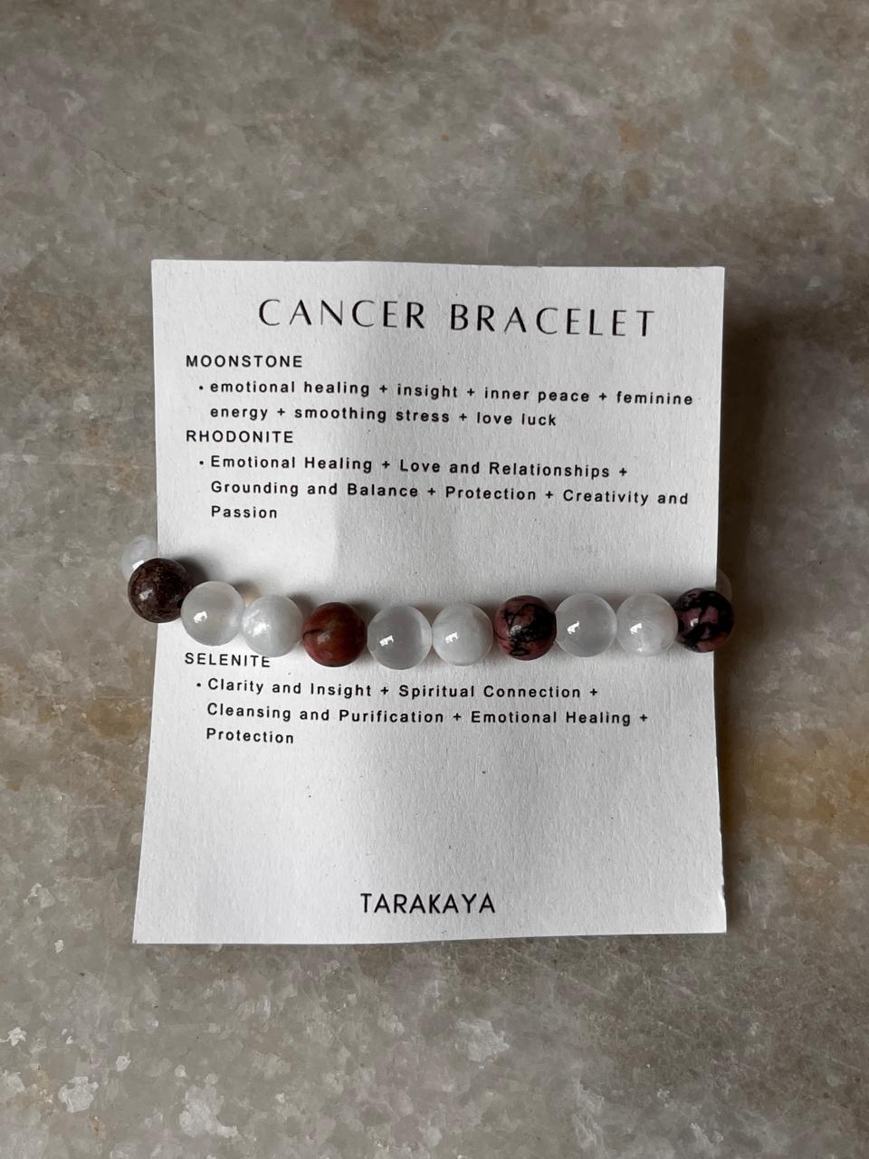 Zodiac Cancer 2 Crystal Bracelet 8MM