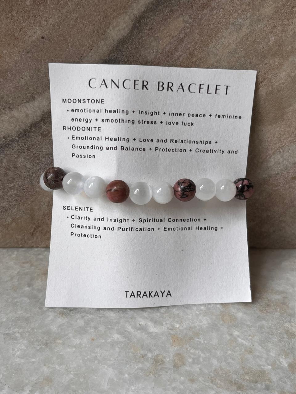 Zodiac Cancer 2 Crystal Bracelet 8MM