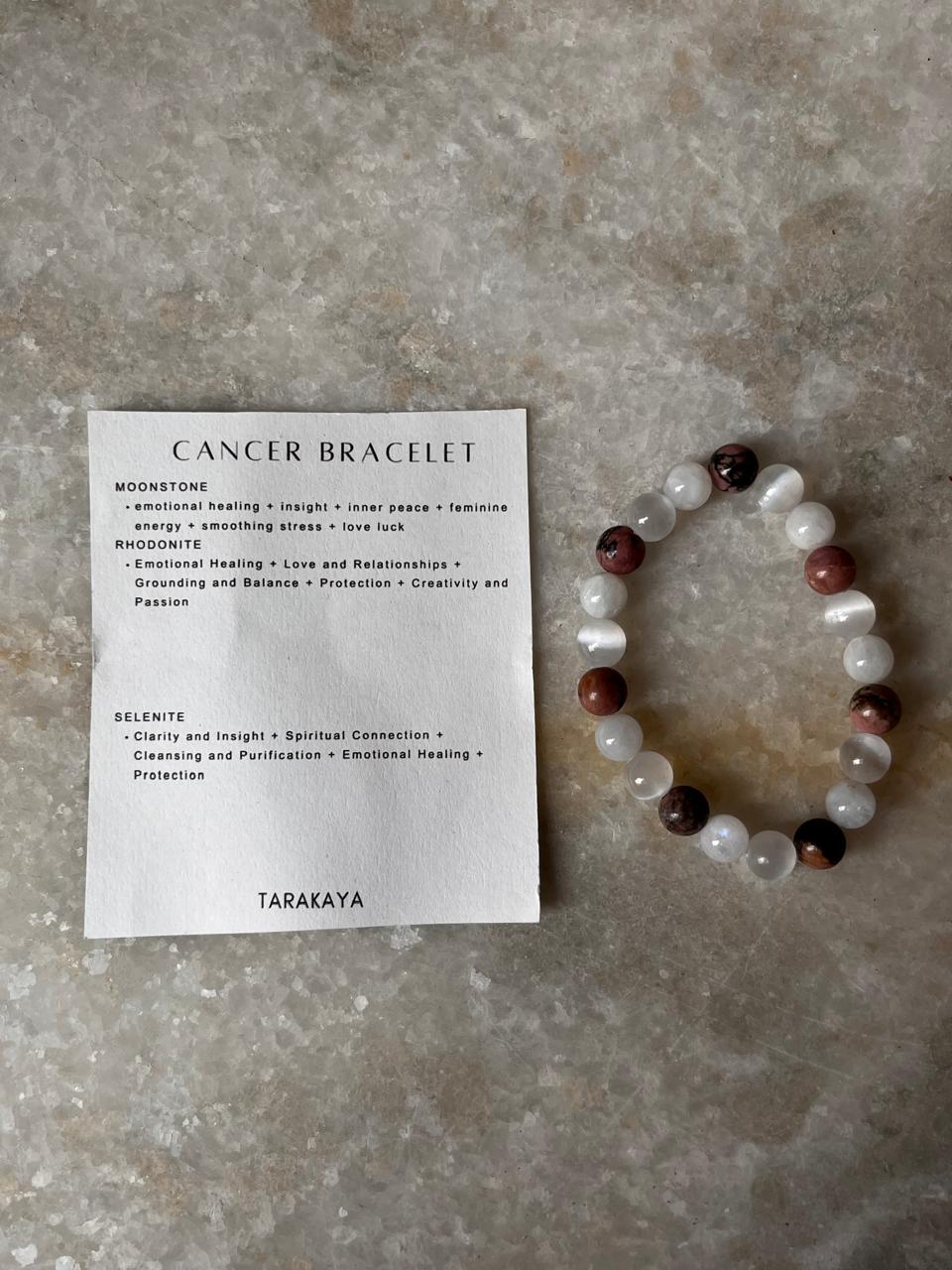 Zodiac Cancer 2 Crystal Bracelet 8MM