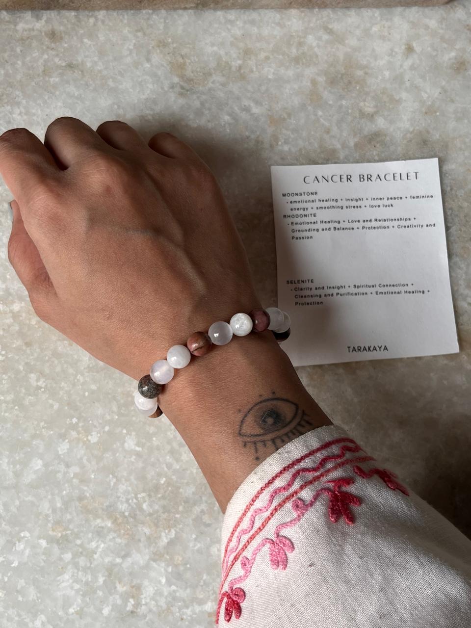 Zodiac Cancer 2 Crystal Bracelet 8MM