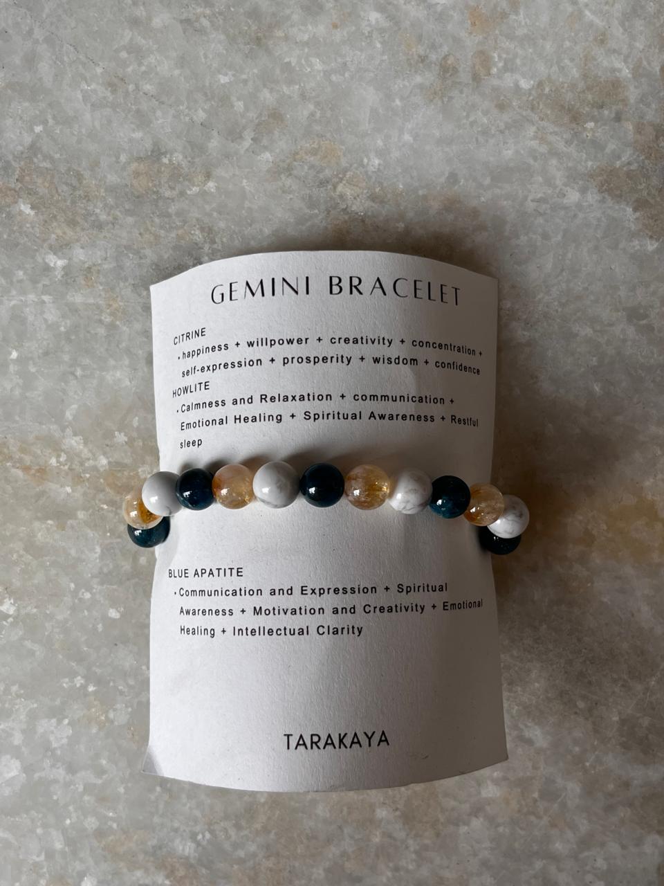 Zodiac Gemini 1 Crystal Bracelet 8MM