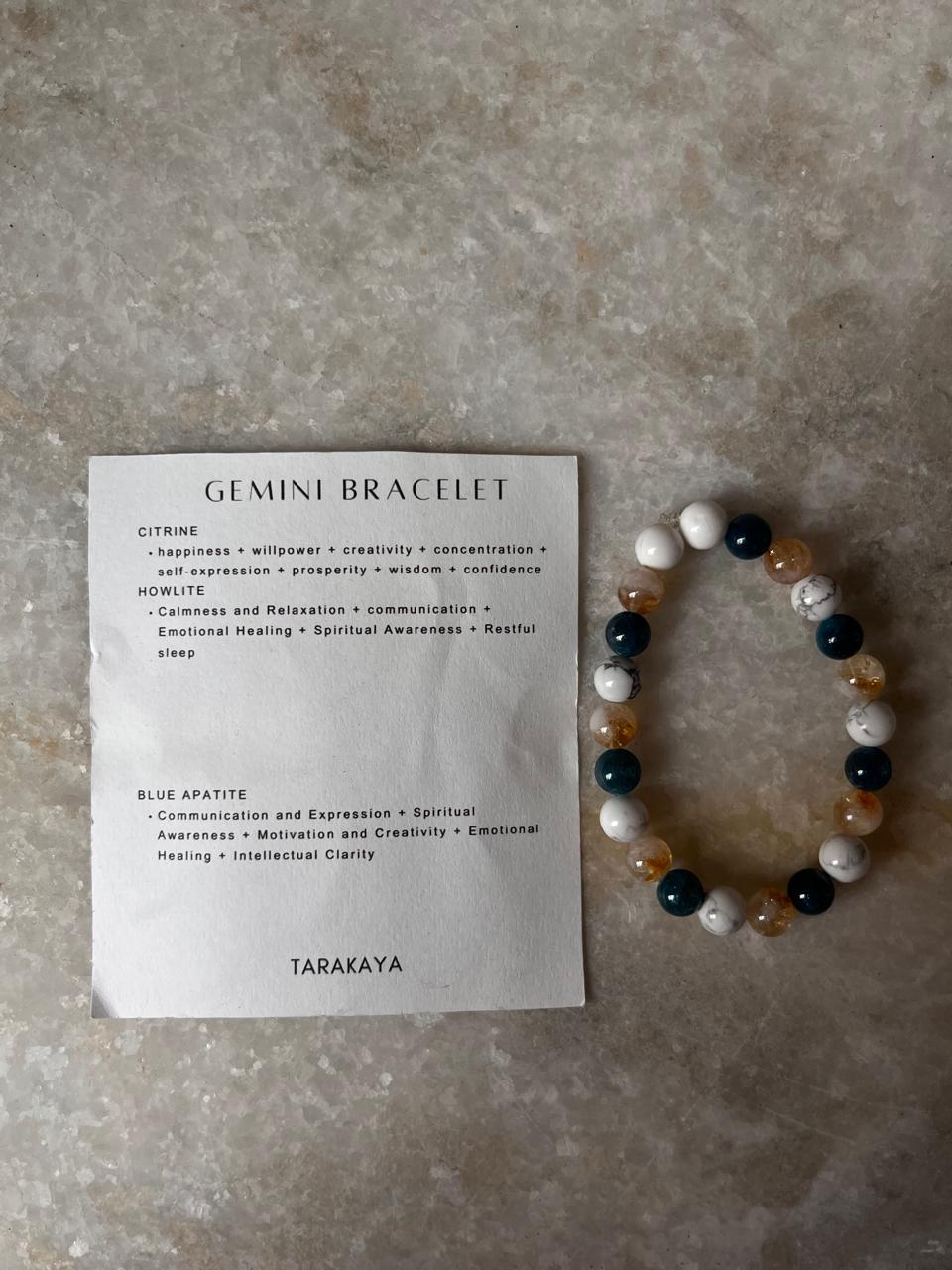 Zodiac Gemini 1 Crystal Bracelet 8MM