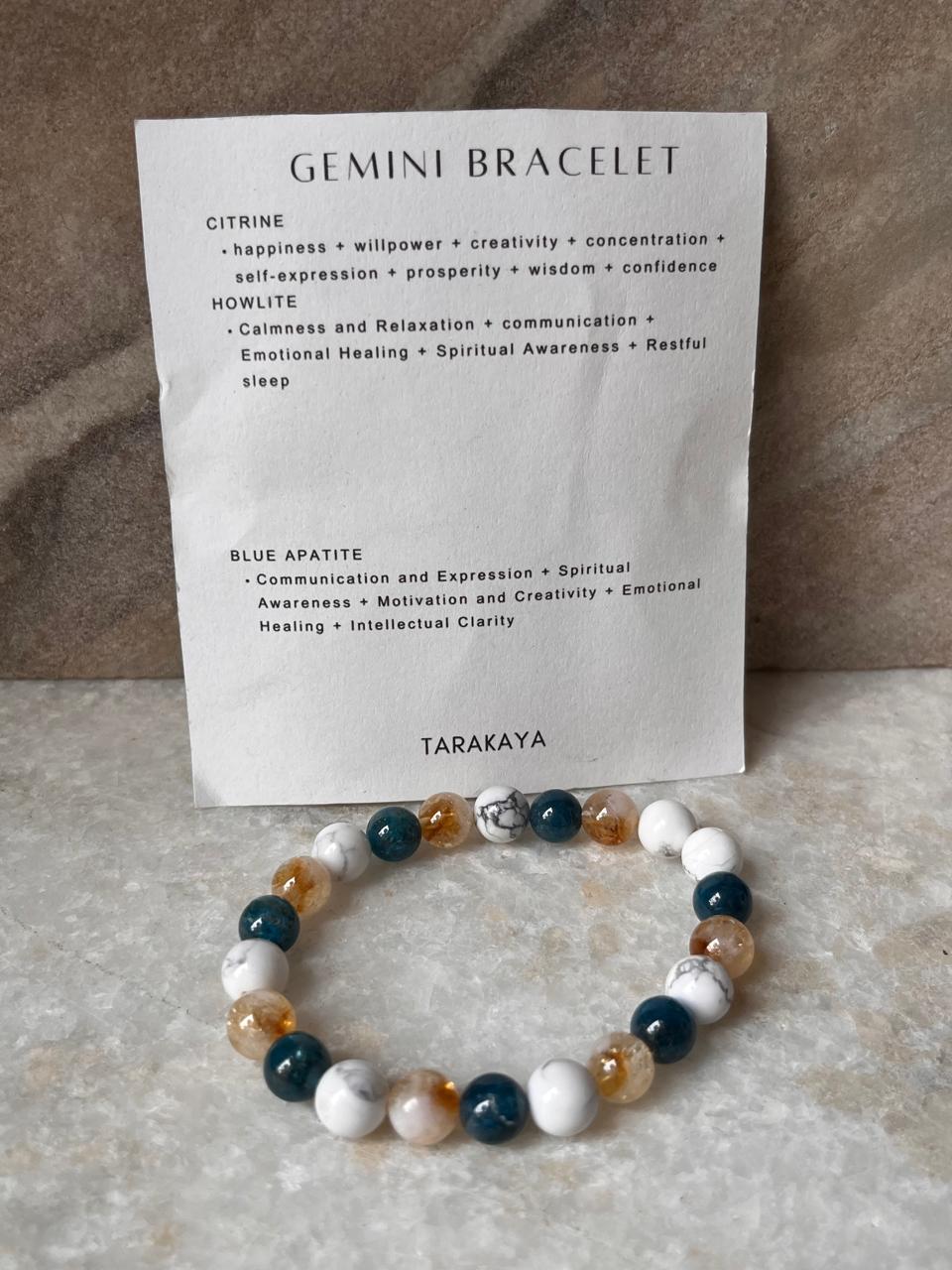 Zodiac Gemini 1 Crystal Bracelet 8MM