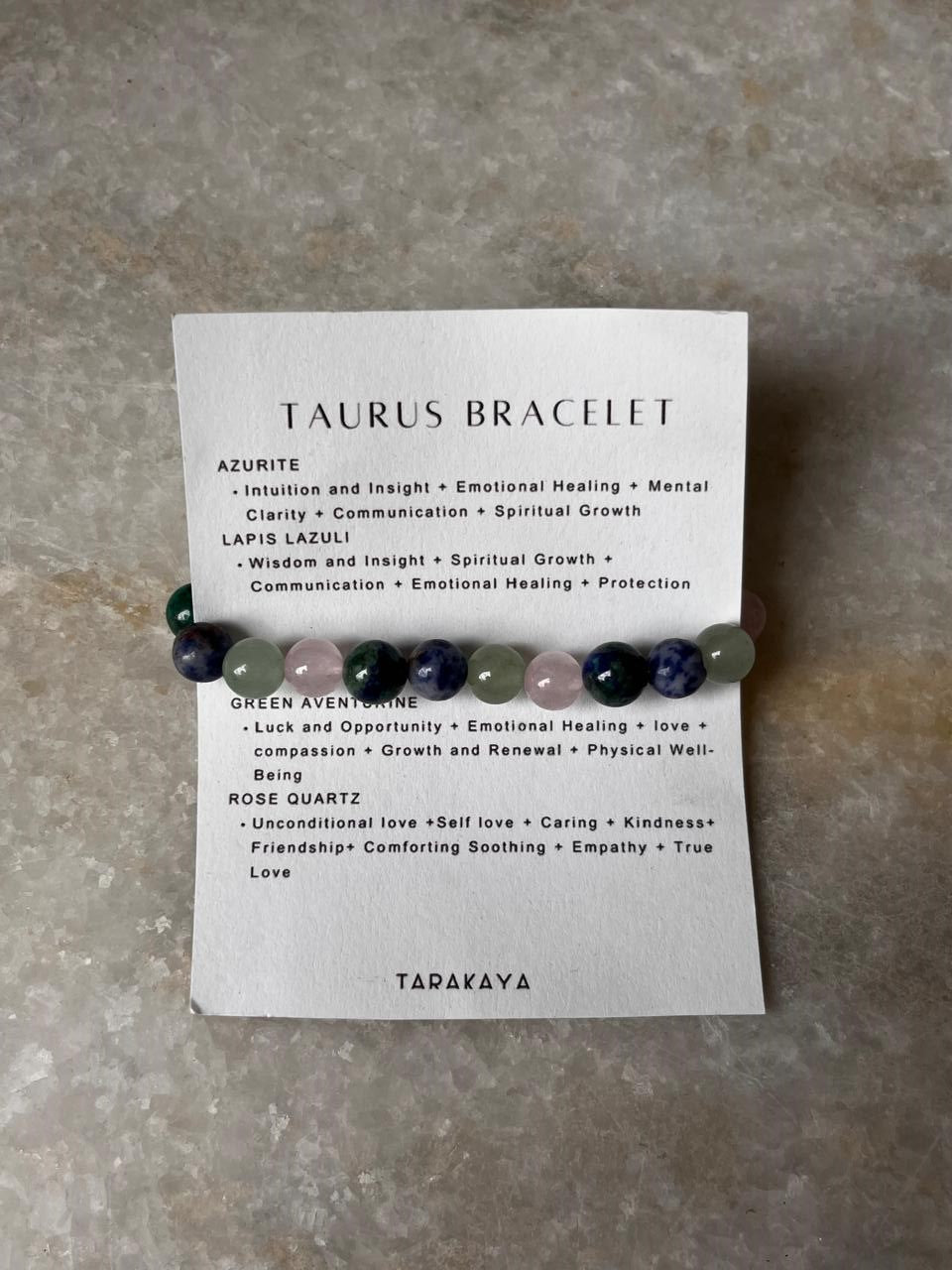 Zodiac Taurus 2 Crystal Bracelet 8MM