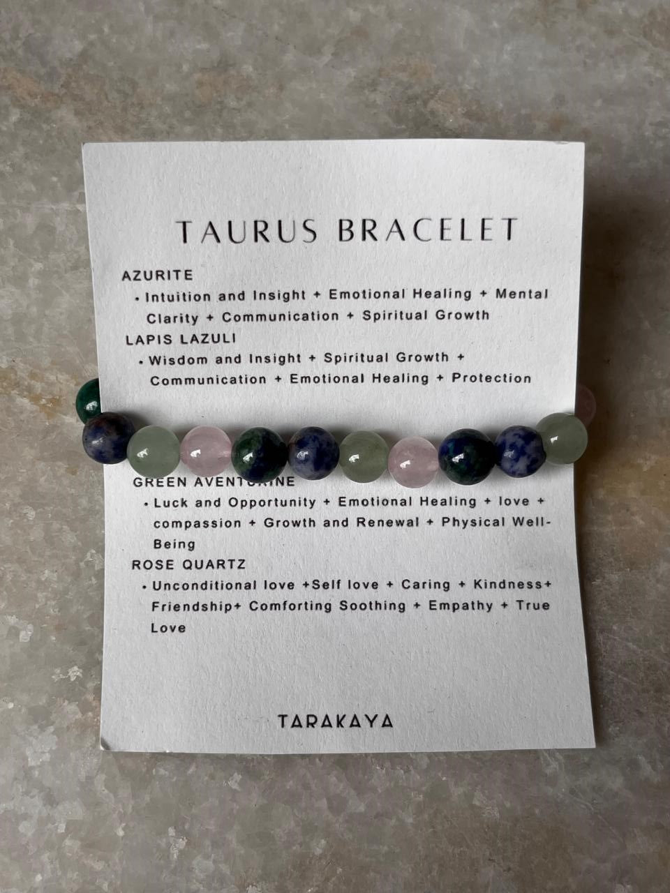 Zodiac Taurus 2 Crystal Bracelet 8MM