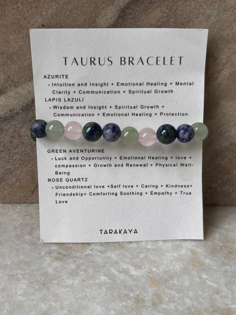 Zodiac Taurus 2 Crystal Bracelet 8MM