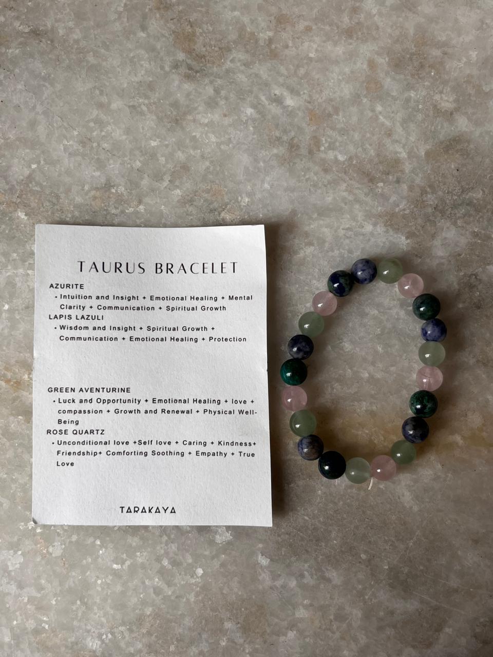 Zodiac Taurus 2 Crystal Bracelet 8MM