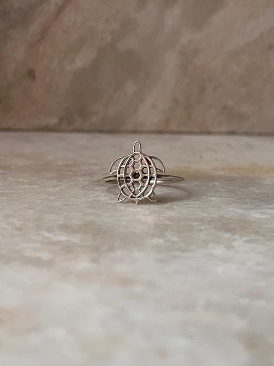 Tortoise Filigree 925 Sterling Silver Ring