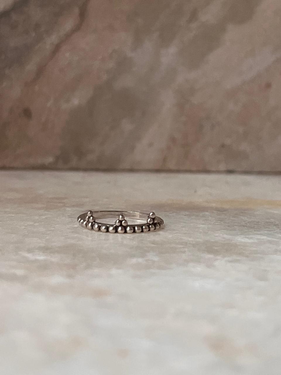 Teen Teekona Band Stackable 925 Sterling Silver Ring