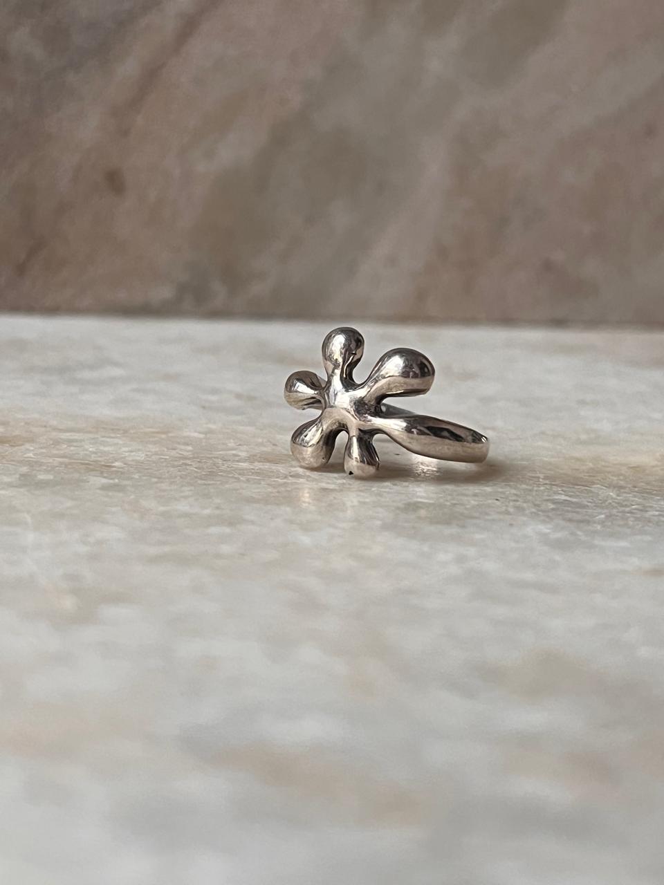Molten Drip 925 Sterling Silver Ring