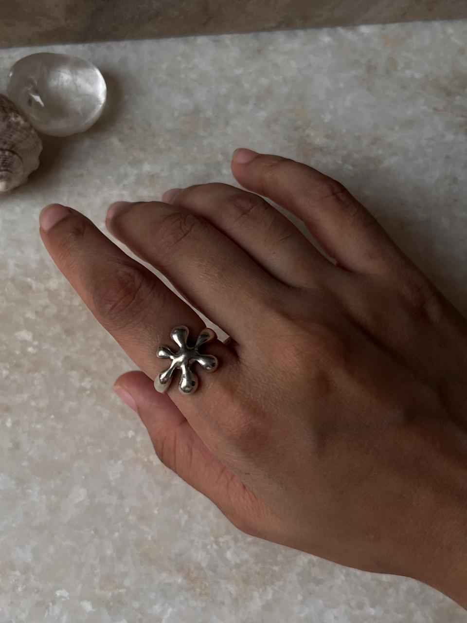 Molten Drip 925 Sterling Silver Ring