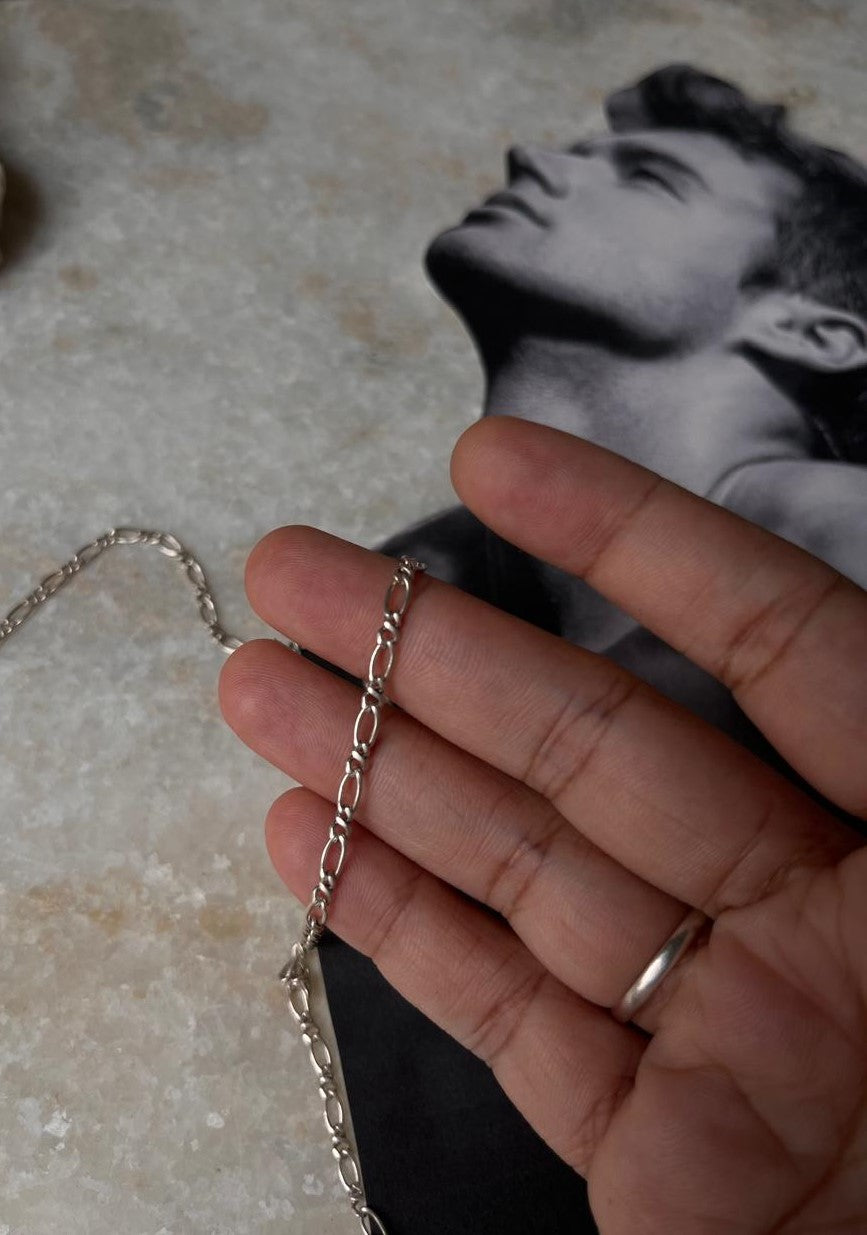 Figaro Neck 925 Sterling Silver Chain