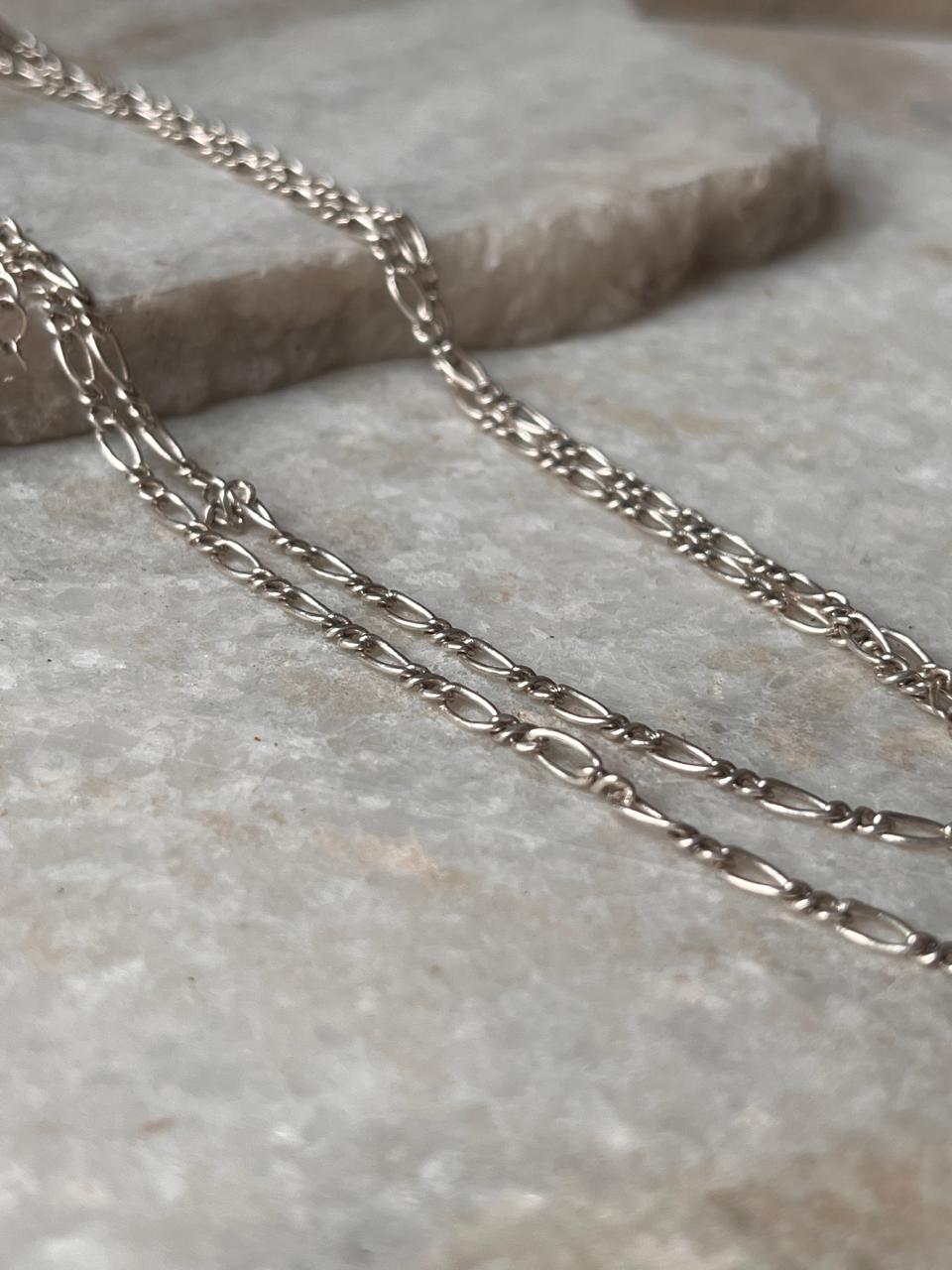 Figaro Neck 925 Sterling Silver Chain