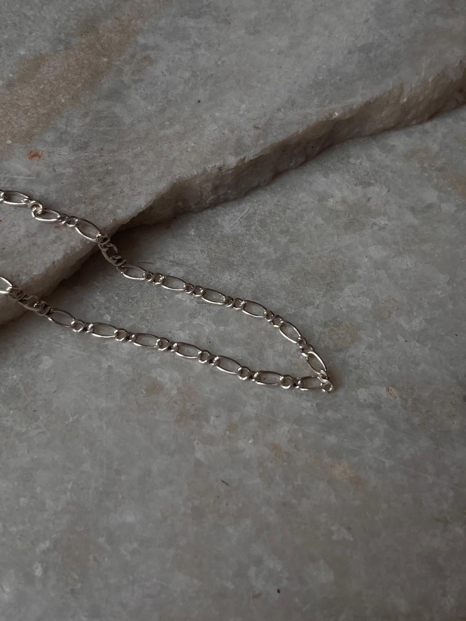Figaro Chain 925 Sterling Silver Bracelet