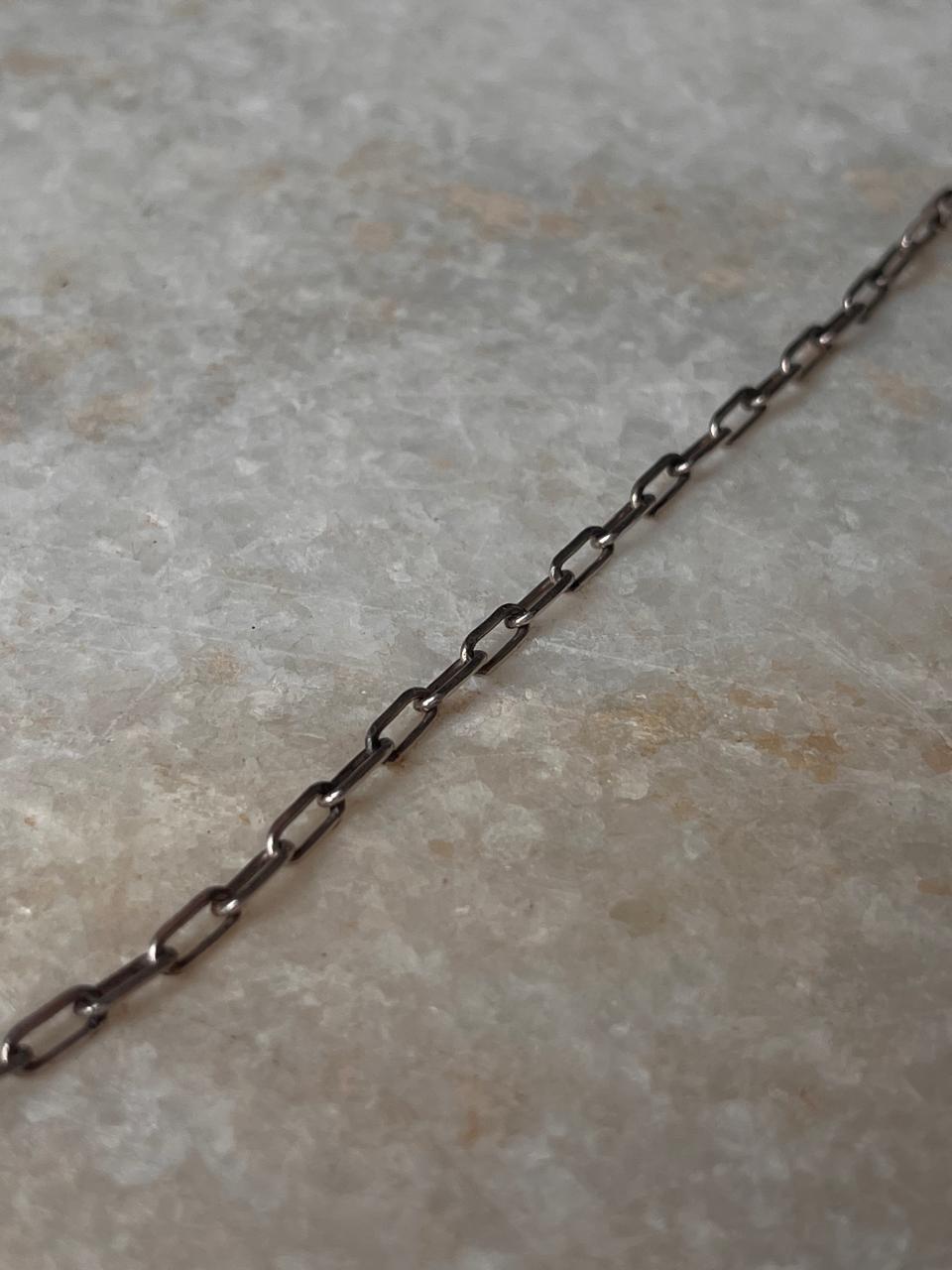 Paper Clip 925 Sterling Silver Unisex Chain