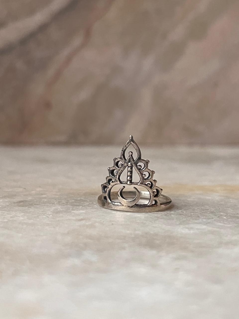 Crown Boho 925 Sterling Silver Ring