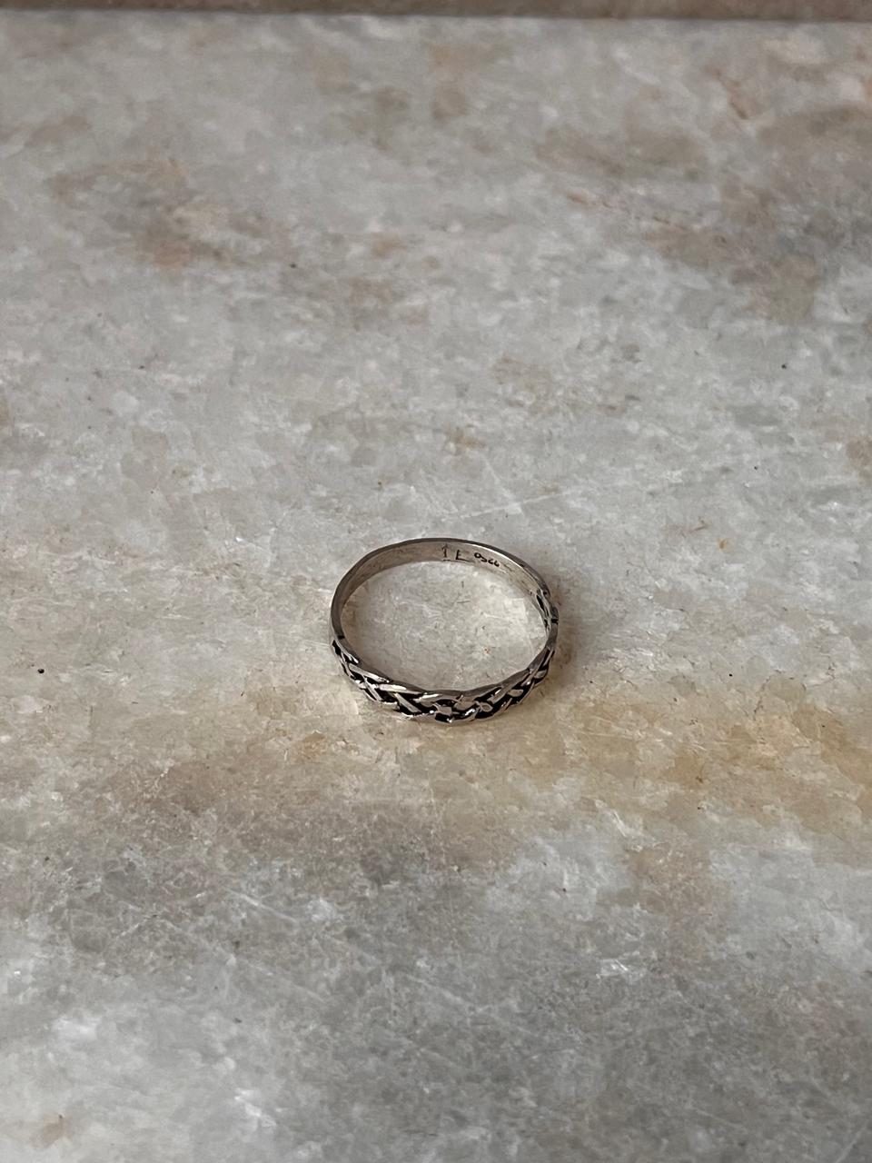 Braided Knot 925 Sterling Silver Ring