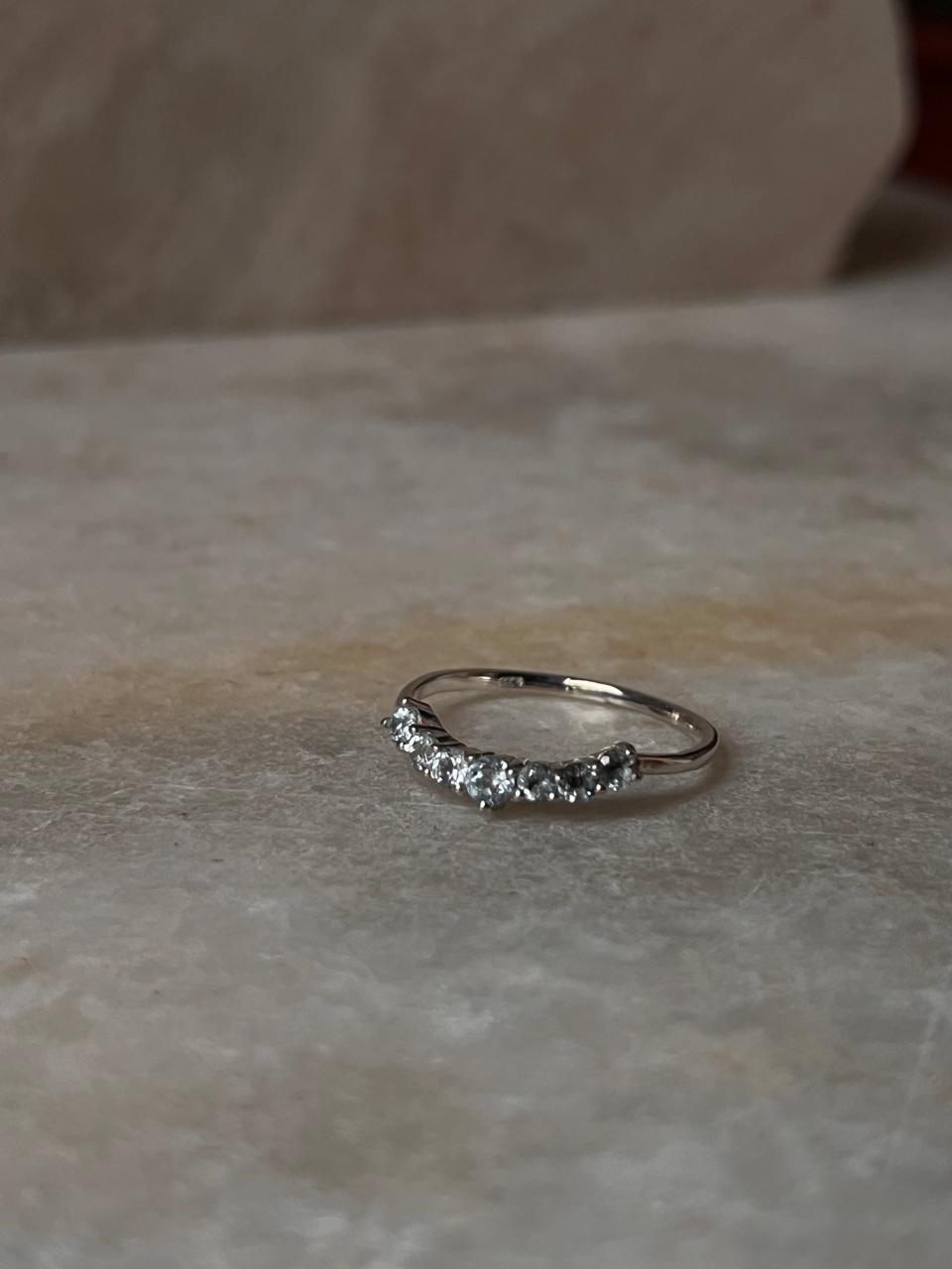 Blue Topaz Crown Stone 925 Sterling Silver Ring
