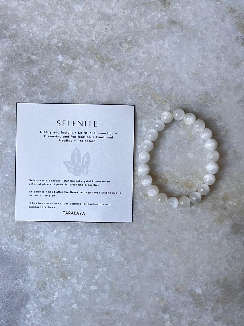 Selenite Natural Crystal Bracelet 8MM