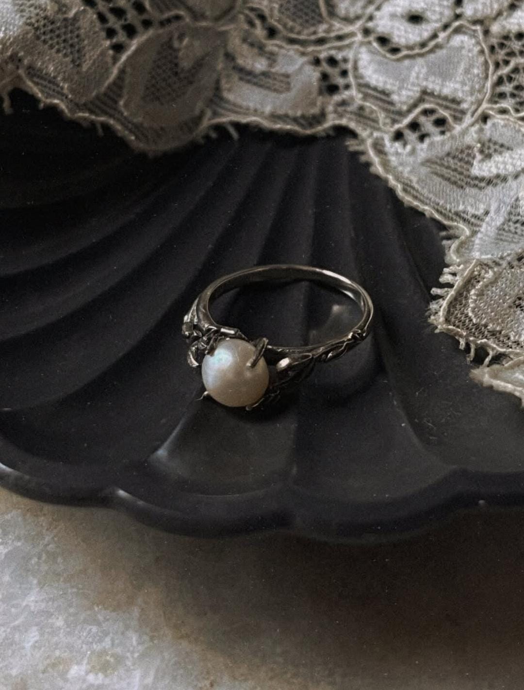 Forest Fresh Water Pearl 925 Sterling Silver Ring