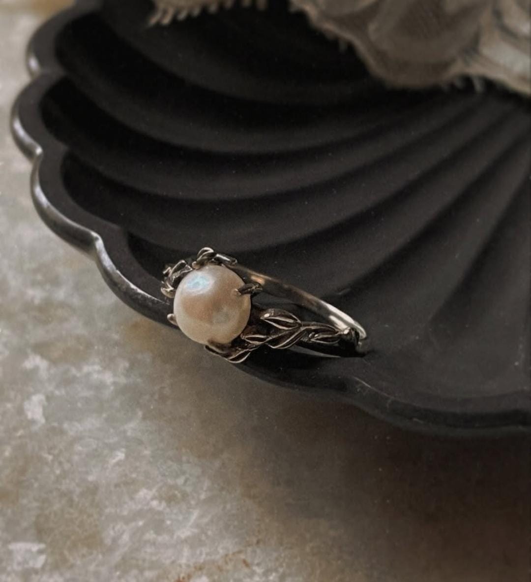 Forest Fresh Water Pearl 925 Sterling Silver Ring