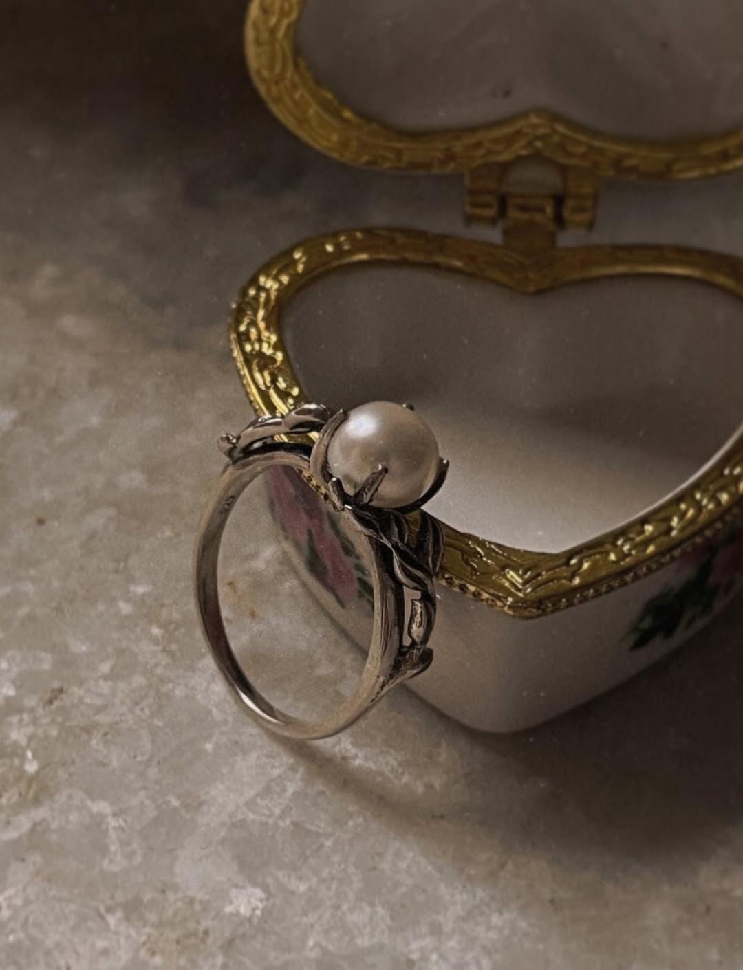 Forest Fresh Water Pearl 925 Sterling Silver Ring
