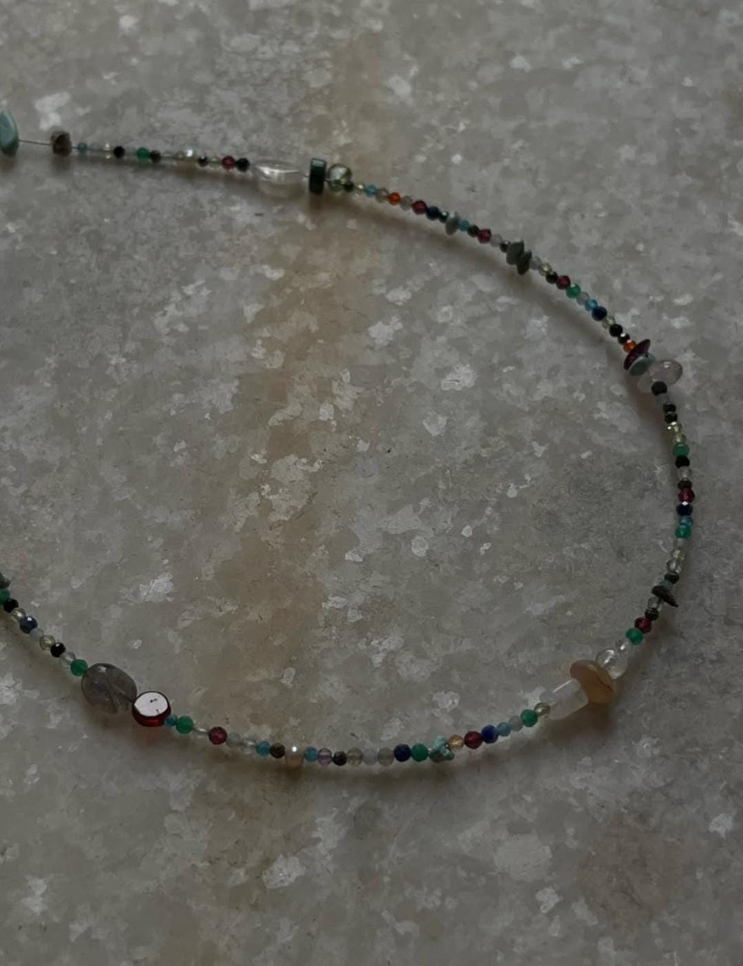 Multi Gemstones 925 Sterling Silver Necklace