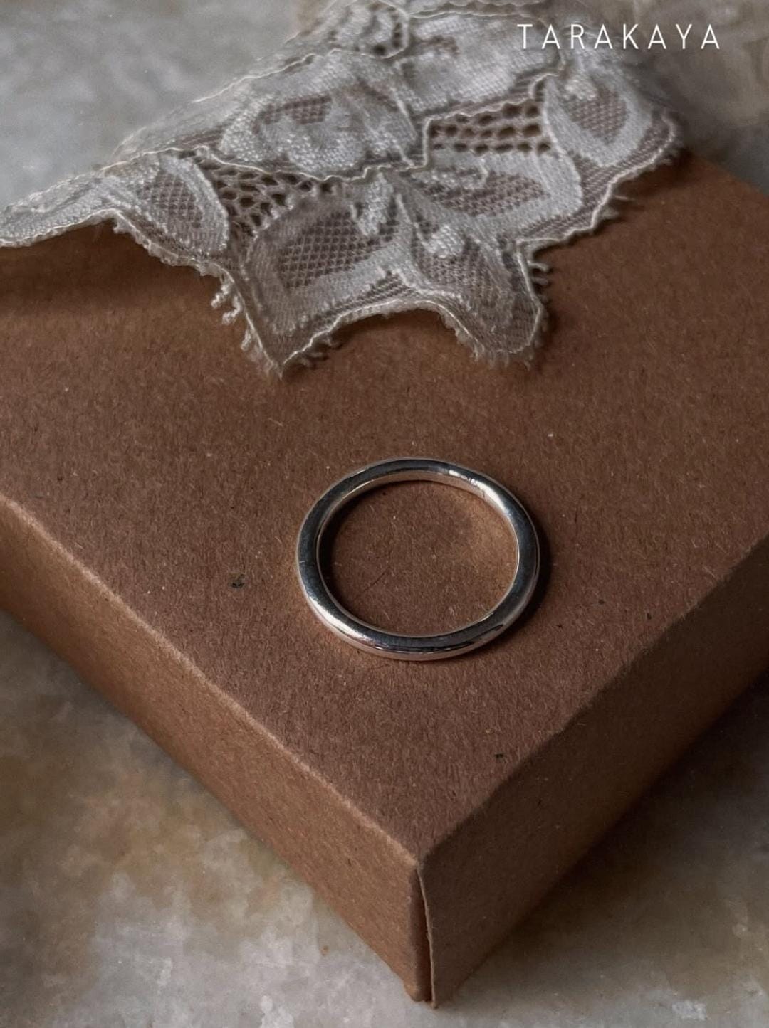 Thick Plain Round Stack Band 925 Sterling Silver Ring