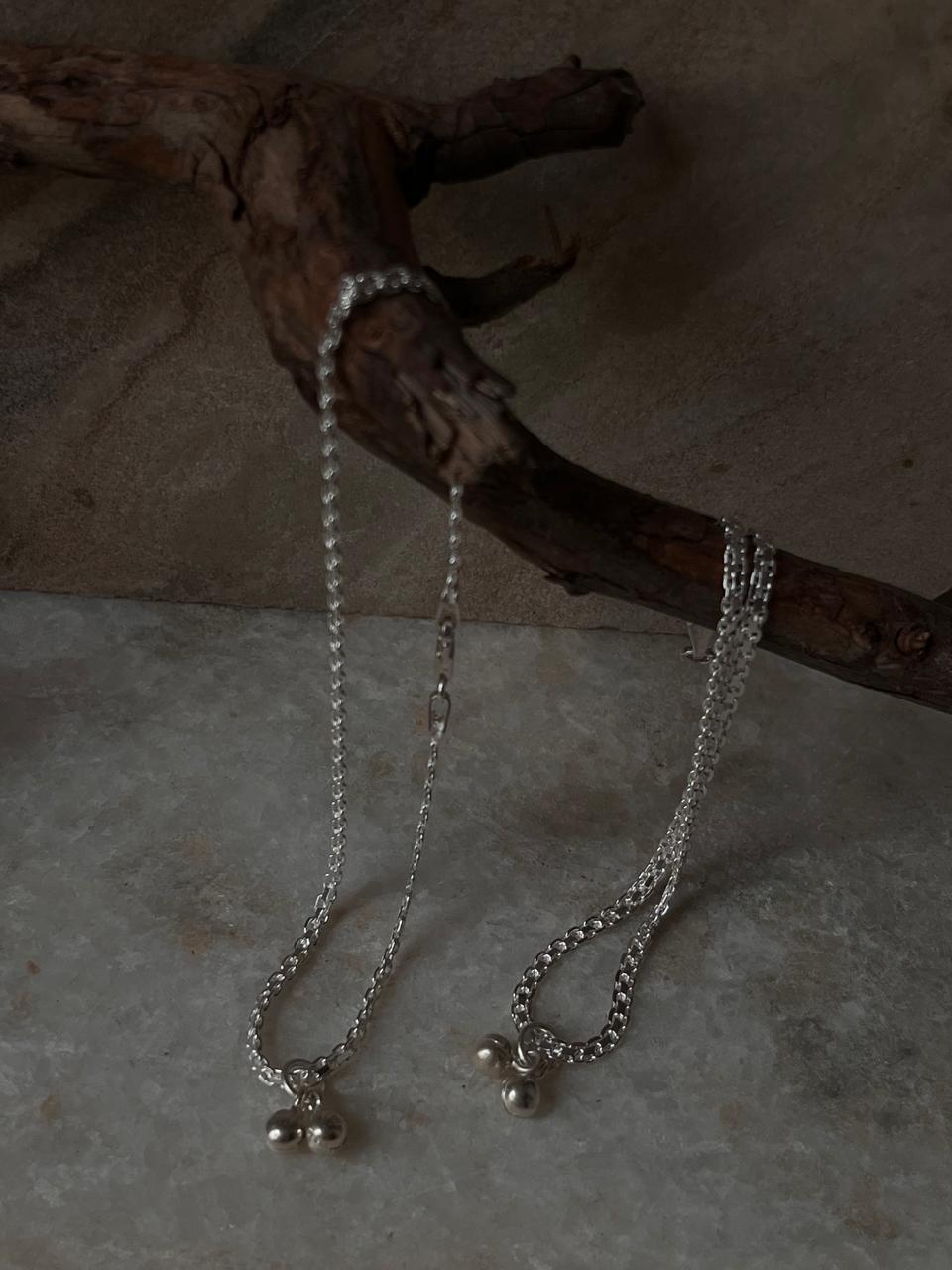 Flat Double Link Chain 925 Sterling Silver Daily Wear Anklet