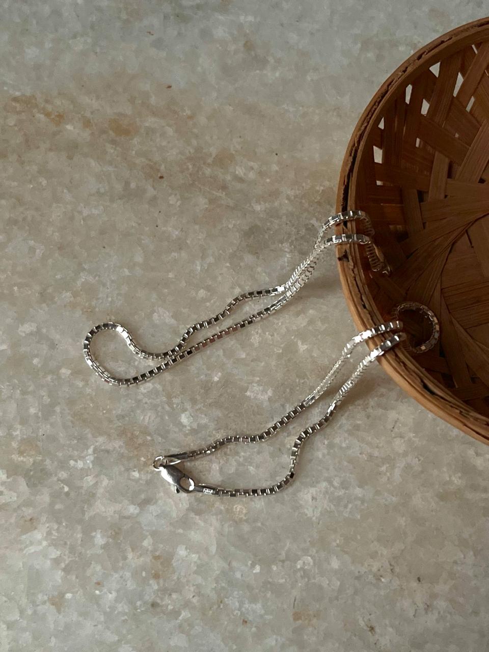 Chunky Large Box Chain 925 Sterling Silver Daily Wear Anklet