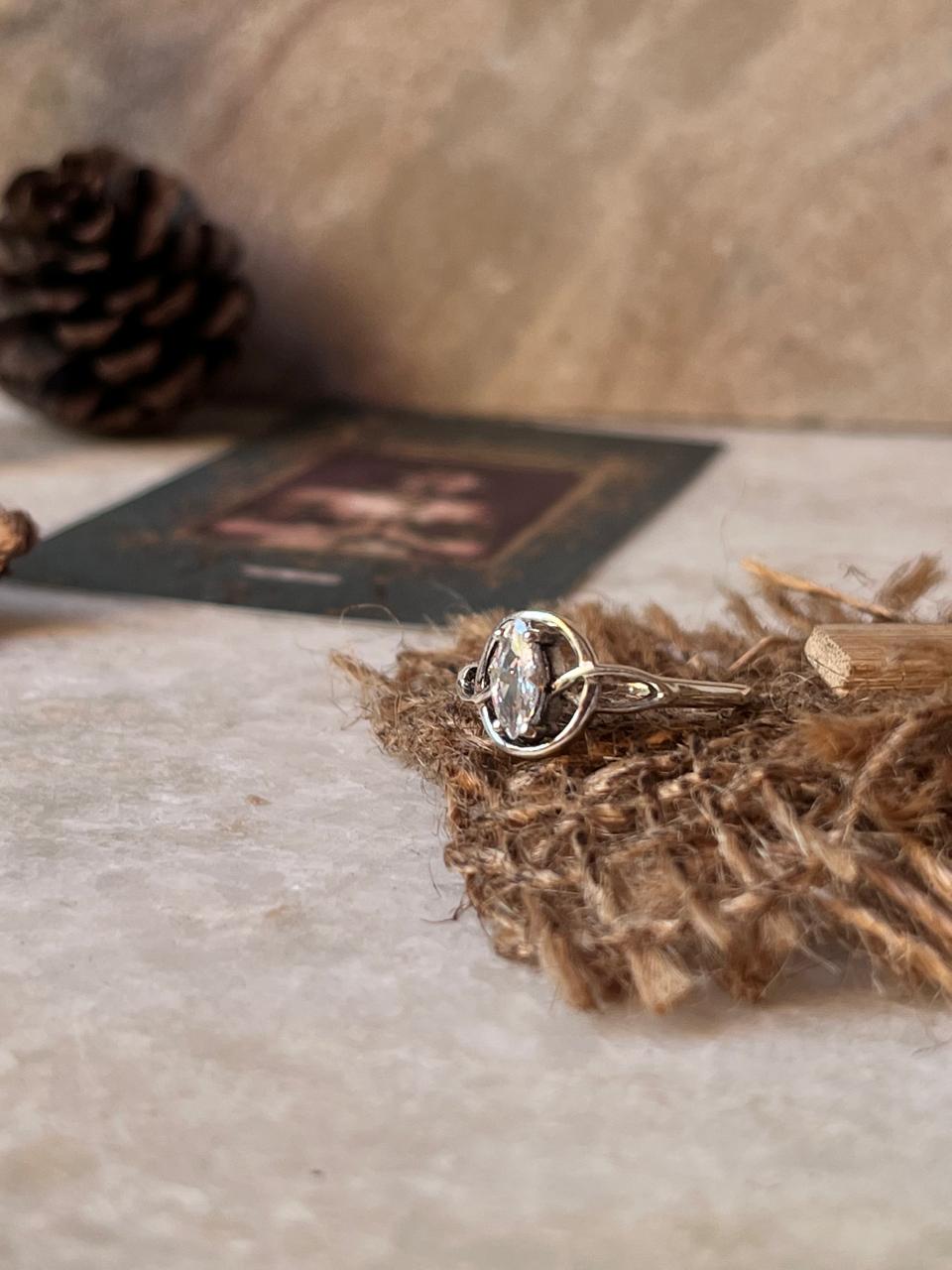 CZ Marquise Knot 925 Sterling Silver Ring