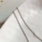 Minimalist cable silver chain for everyday wear
