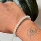 Natural Crystal Aquamarine 4mm Bracelet