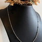 Elegant Cable Small Dot Silver Chain Necklace