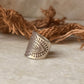 925 Sterling Silver Bohemian Imported Handcrafted Tribal Anant Mandala 2 Adjustable Ring