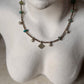 Smokey Quartz, Kingsman Turquoise & Tribal Engraved Charm - Ghungroo Charms  925 Sterling Silver Handcrafted Necklace