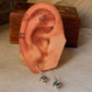 925 Sterling Silver Labradorite Rawa Handcrafted Antique Style Hook Earrings