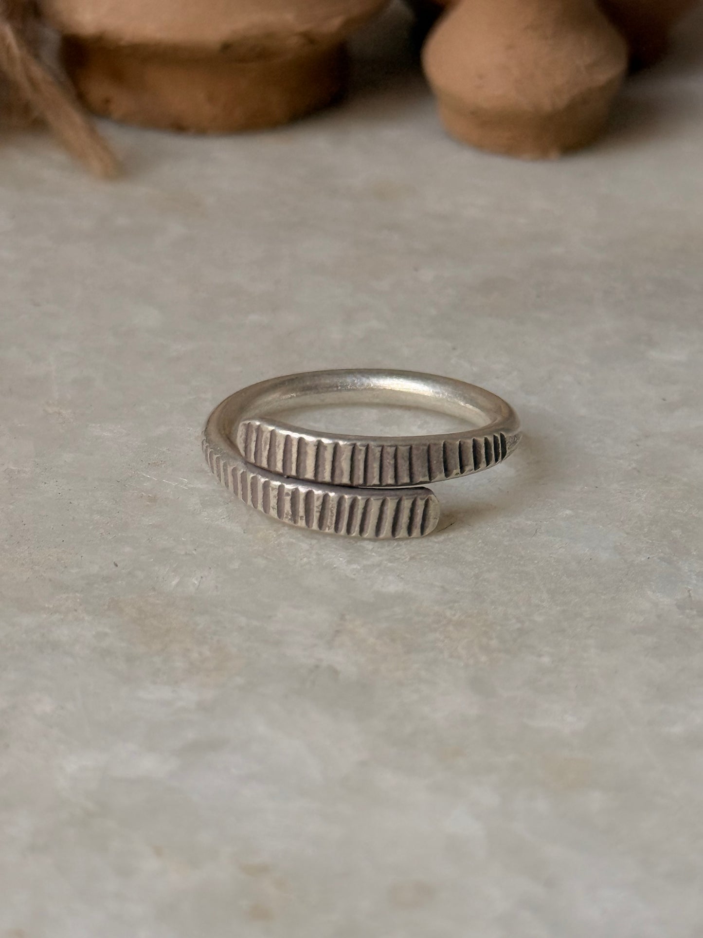 925 Sterling Silver Bohemian Hill Tribe Handcrafted Adjustable Ring