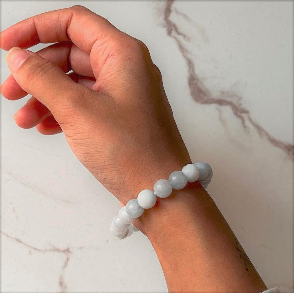 AAA Aquamarine Healing Crystal Bracelet 8MM