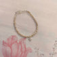 925 Sterling Silver Warm Tone Pearls, Blue Topaz North Star Bracelet