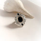 Black Onyx Victorian Statement Silver Ring
