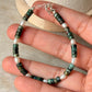 925 Sterling Silver African Turquoise Flat Fresh Water Pearls Bracelet