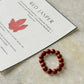 Natural Crystal Red Jasper 4mm Stretchy Rings