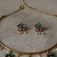 925 Sterling Silver Turquoise , Fresh Water Pearls & Kundan Polki Handcrafted Gold Plated Necklace Set