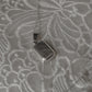 925 Sterling Silver Classic Rectangular Vintage Motifs Engraved Photo Pendant