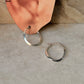 925 Sterling Silver Chunky Italian U Statement Hoops